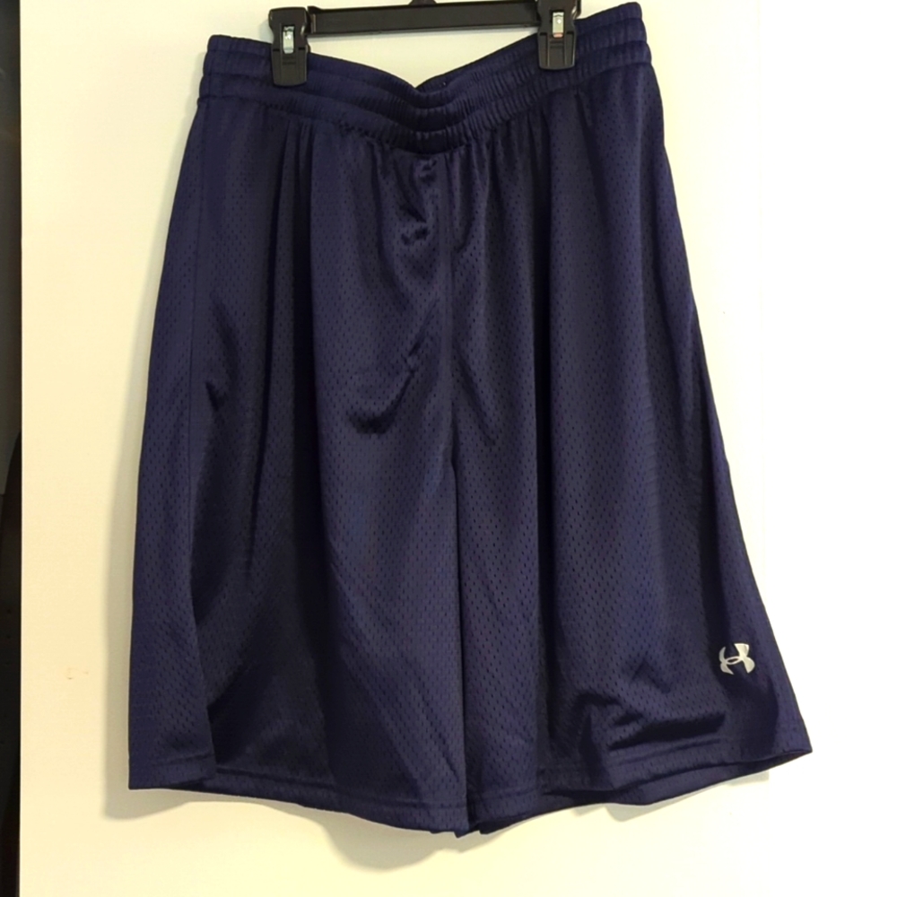 Under Armour Men's Heat Gear Mesh Athletic Shorts XL Navy and Royal